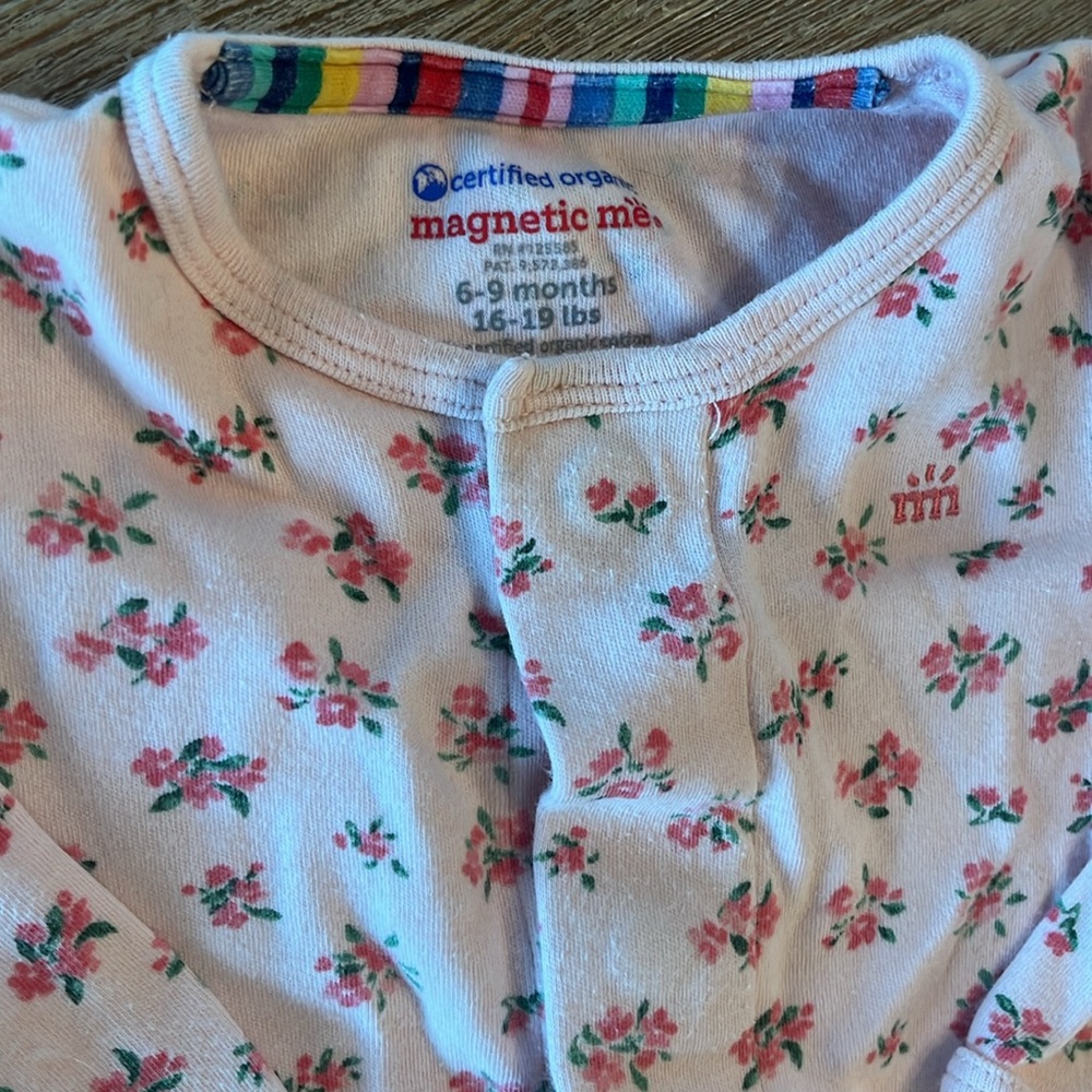 Magnetic Me Pink Footies One Piece - Picture 2 of 4